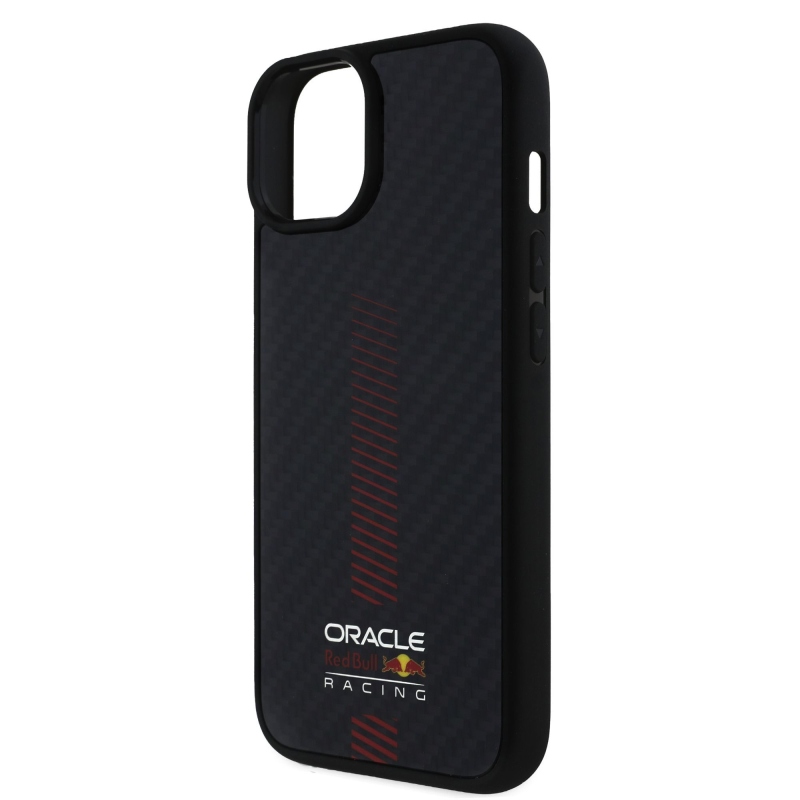 Red Bull Carbon Powerbar MagSafe MagSafe hátlap az iPhone 14 készülékhez Fekete