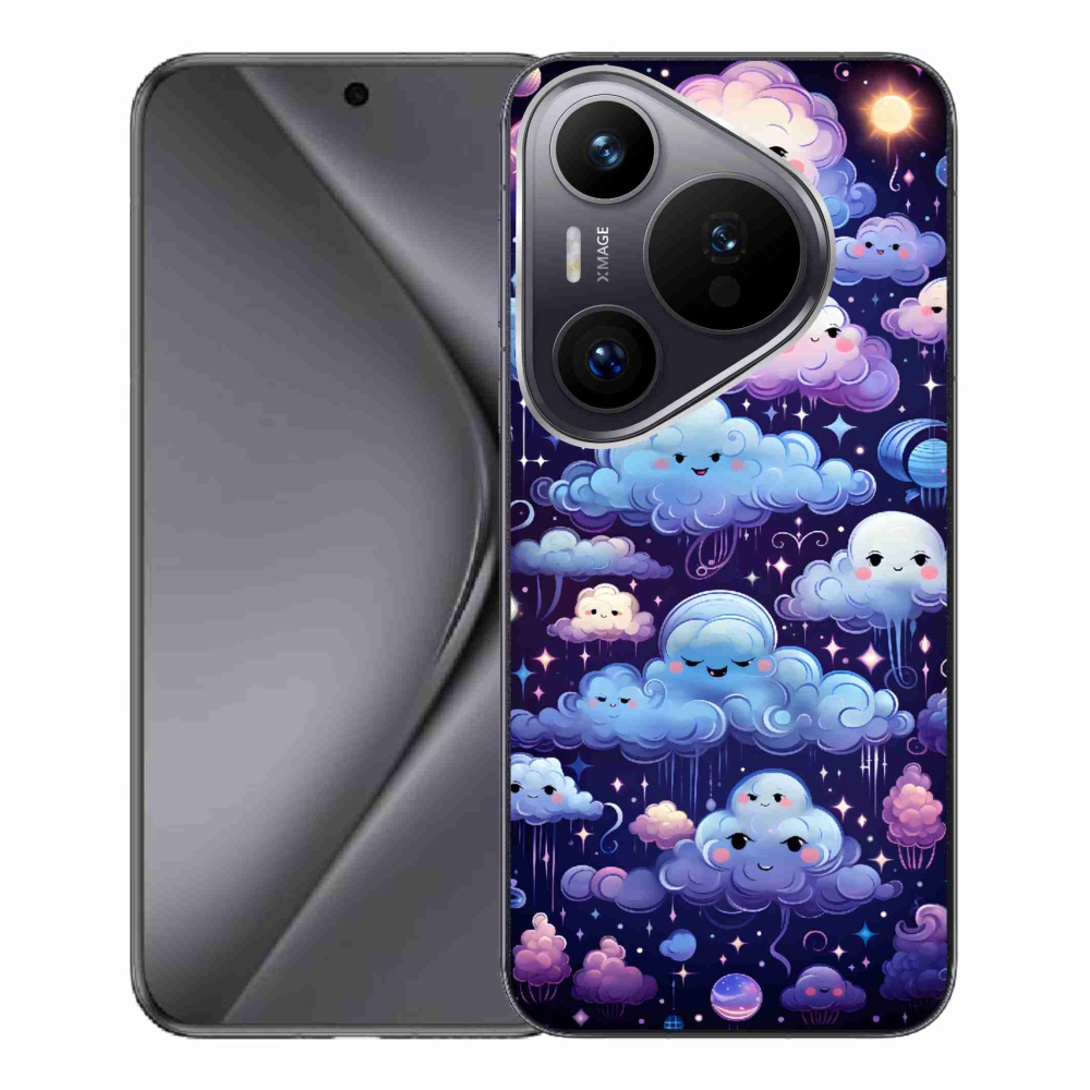 Zselés borítás mmCase a Huawei Pura 70 Pro számára - felhők