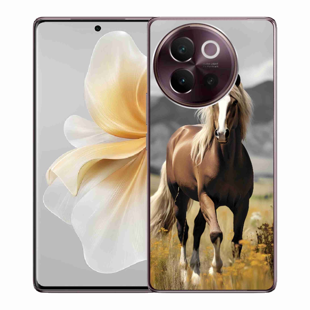 Gél borítás mmCase a Vivo V40 Lite 5G - barna ló 1