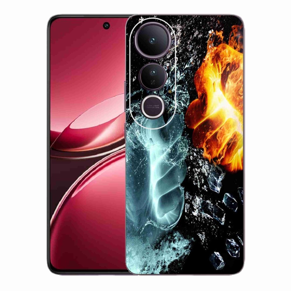 Gél borítás mmCase a Vivo V50 Lite 4G/5G számára - víz és tűz