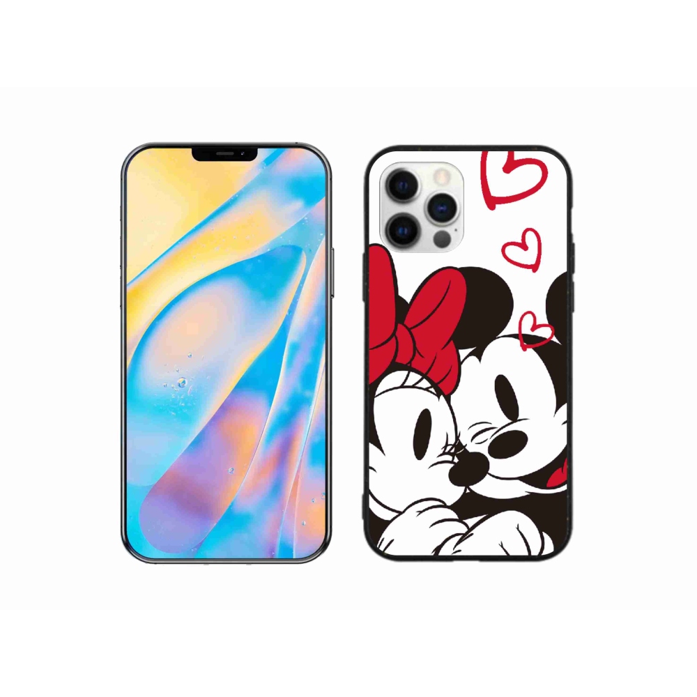 Zselés borítás mmCase iPhone 12 Pro készülékhez - minnie és mickey