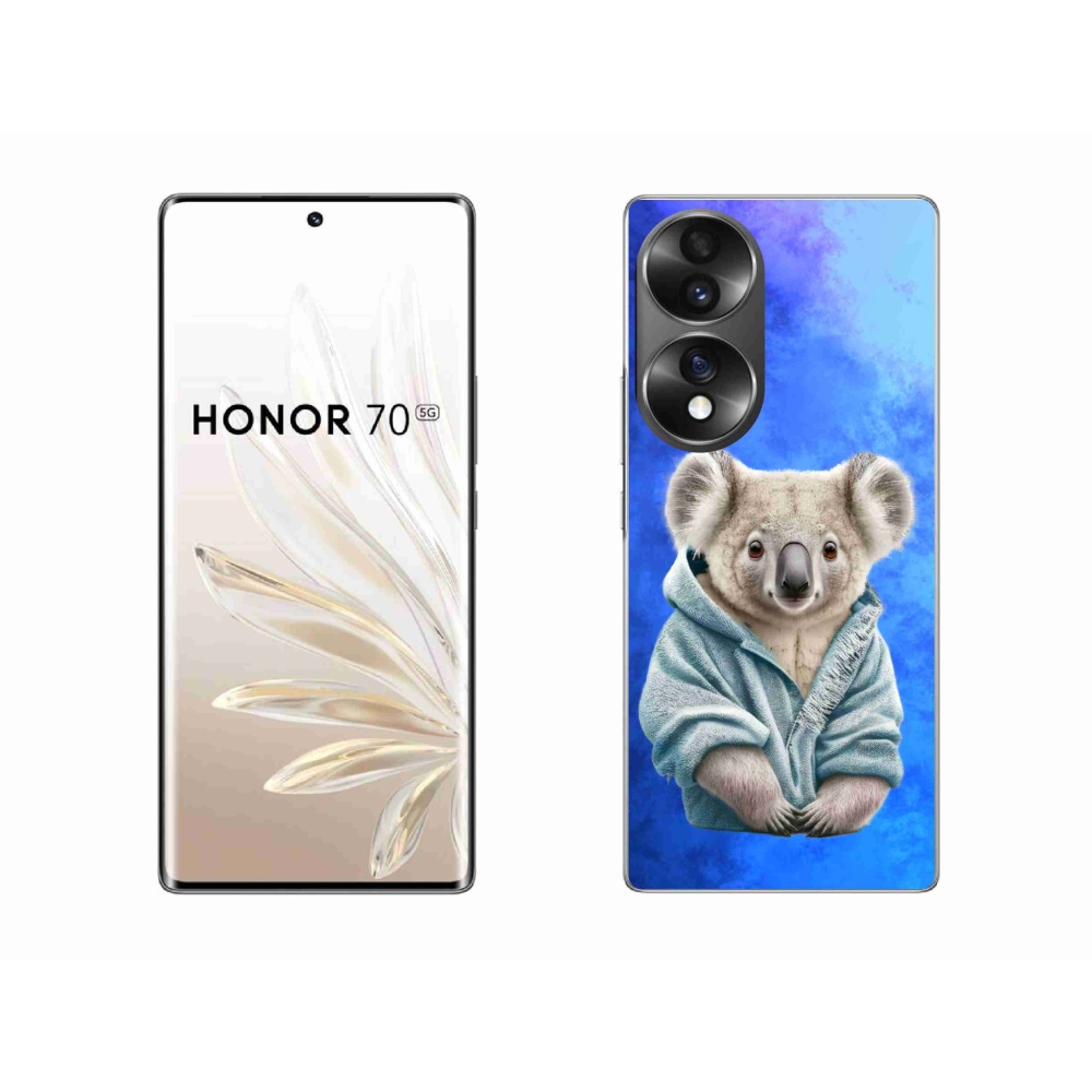 Zselés borító mmCase a Honor 70 készülékhez - koala pulóverben