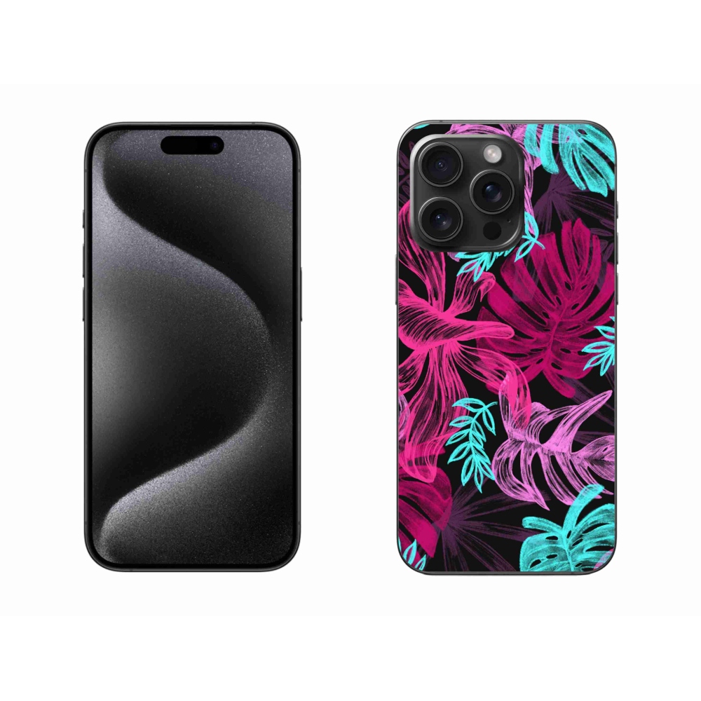 Gél védőburkolat mmCase iPhone 15 Pro Max készülékhez - virágok 1