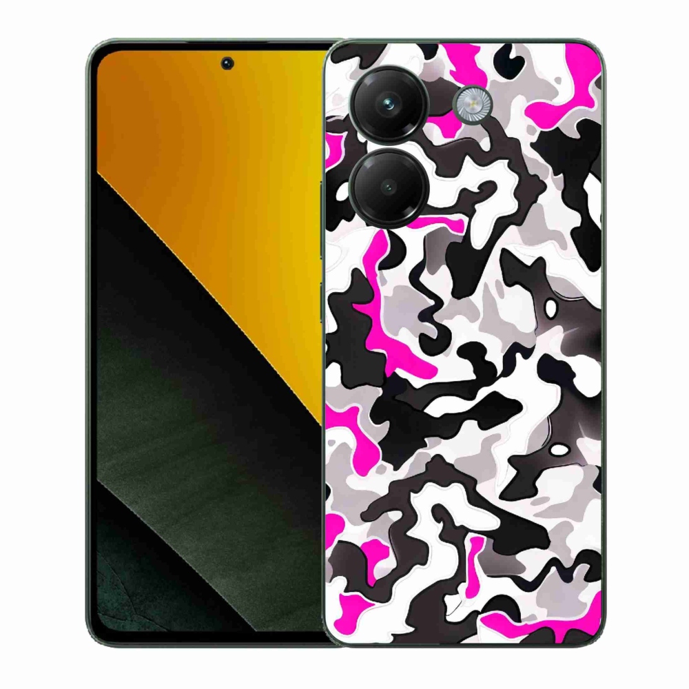 Gél borítás mmCase a Xiaomi Poco M7 Pro 5G számára - álcázó minta 5