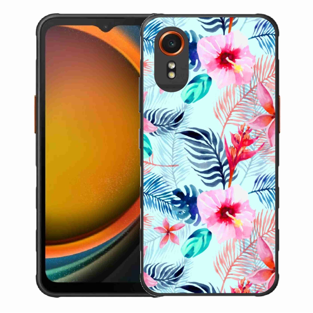 Gél borítás mmCase Samsung Galaxy Xcover 7 - virágokhoz