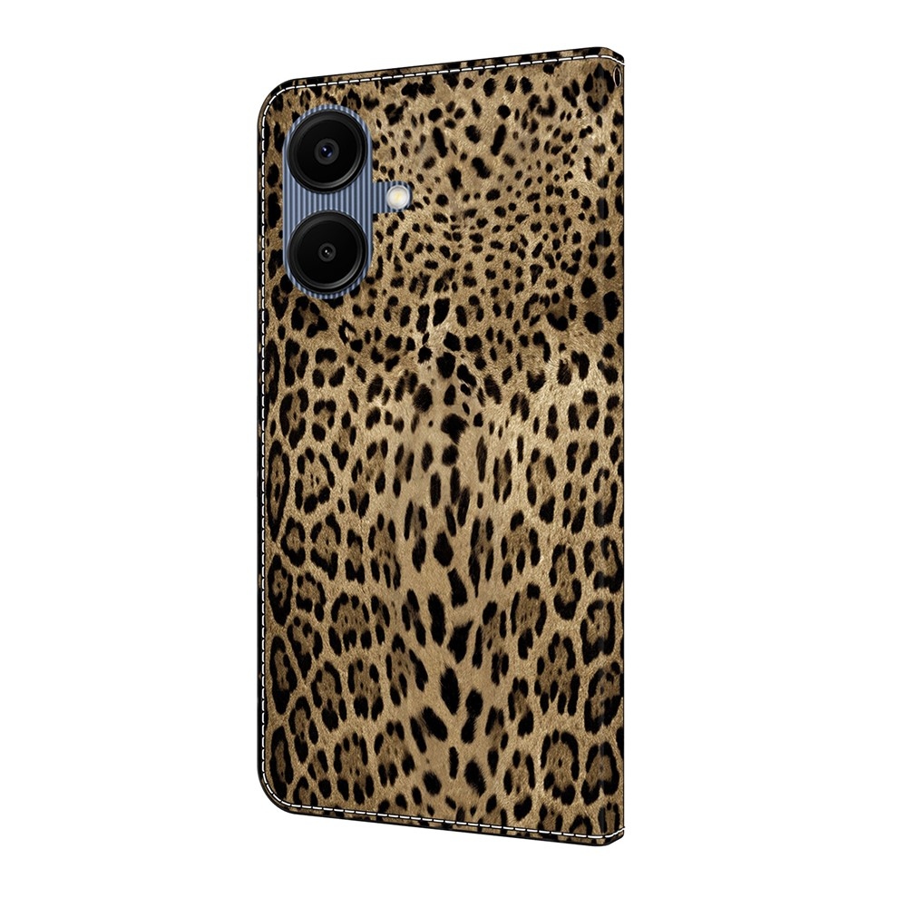 Sima könyves tok Samsung Galaxy A07 4G - leopárd mintás 1