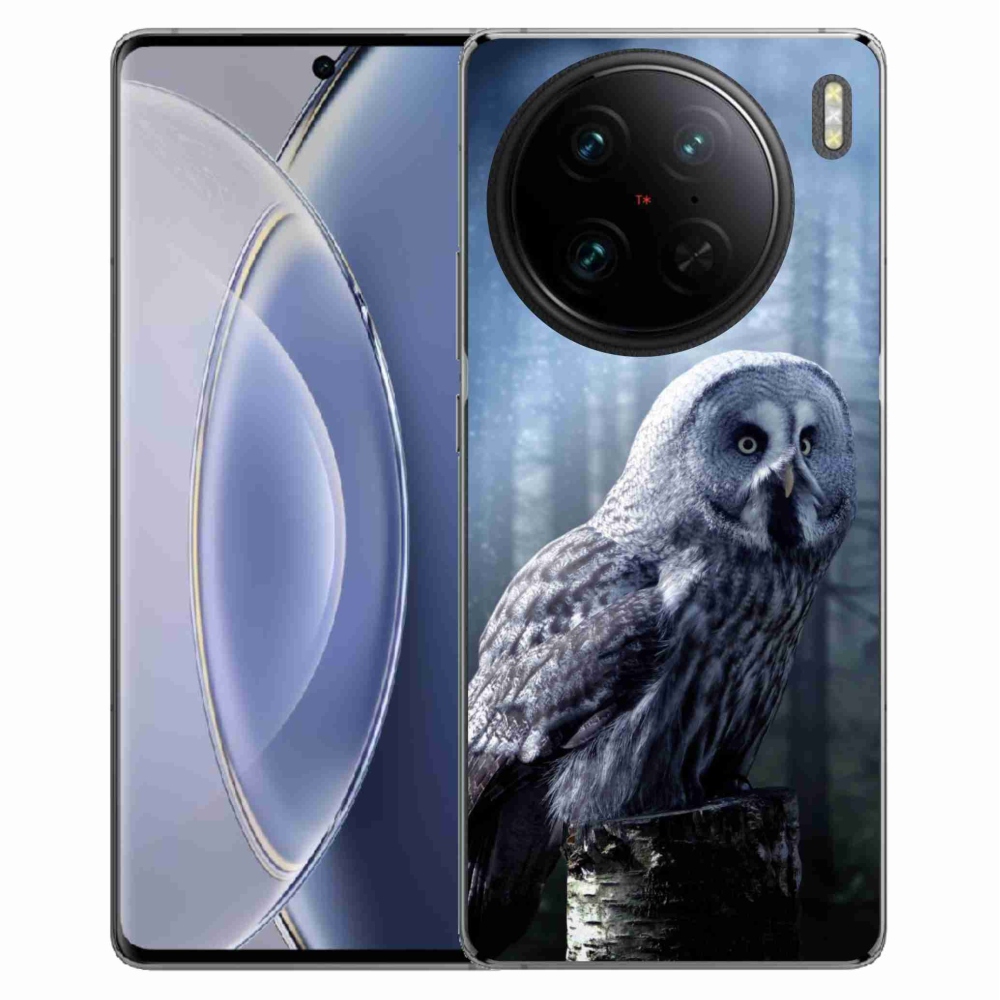 Zselés borítás mmCase a Vivo X90 Pro készülékhez - bagoly