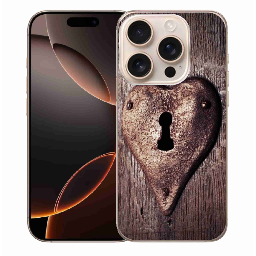 Zselés borítás mmCase iPhone 16 Pro Max készülékhez - szív alakú zár