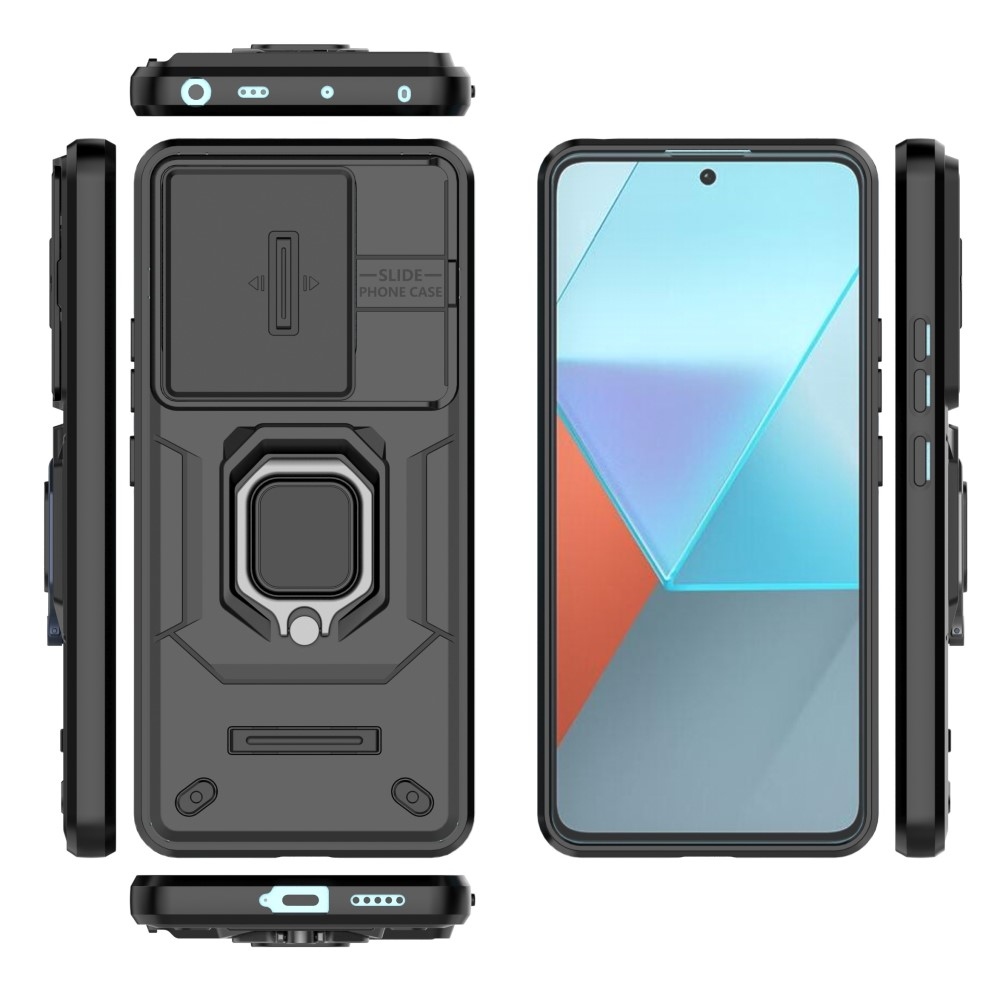 Lencseálló hibrid borítás a Xiaomi Redmi Note 13 Pro 5G/Poco X6 5G készülékhez - fekete