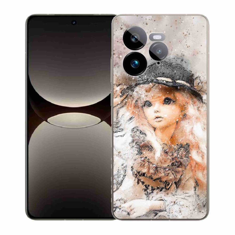 Gél borítás mmCase a Realme GT 7 Pro 5G készülékhez - kislány kalapban