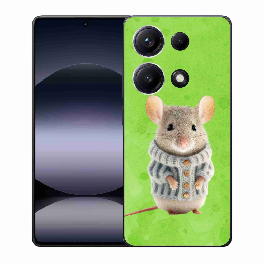 Gél borítás mmCase a Xiaomi Redmi Note 14S-hez - egér pulóverben