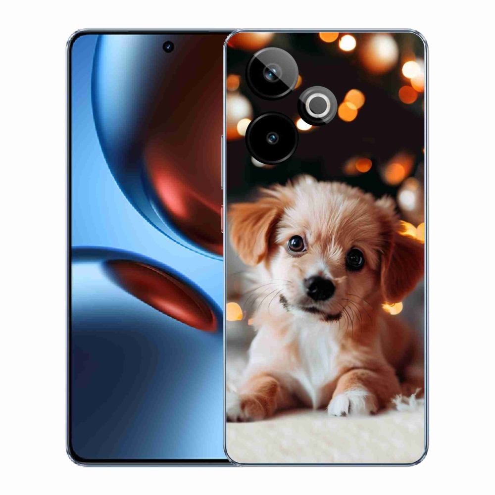 Rugalmas zselés tok mmCase képpel a Realme GT 7 5G/GT 7T 5G számára - kölyökkutyakölyök