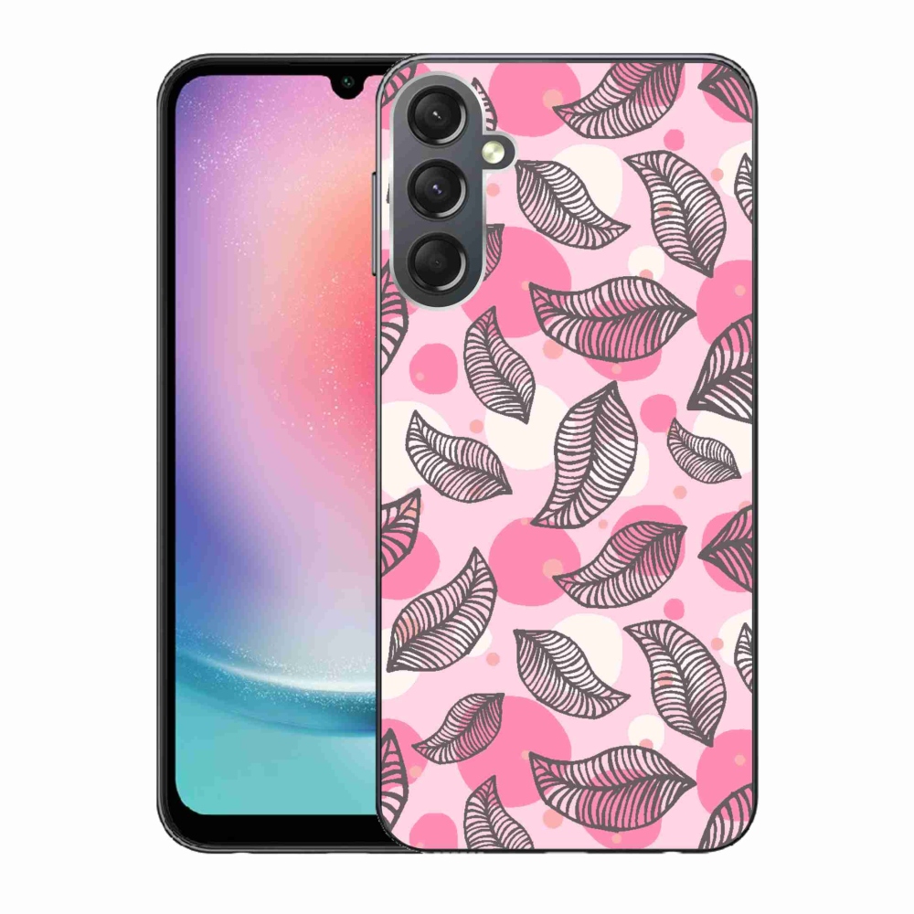 Gél borítás mmCase Samsung Galaxy A24 készülékhez - rajzfilmes hulló levelek
