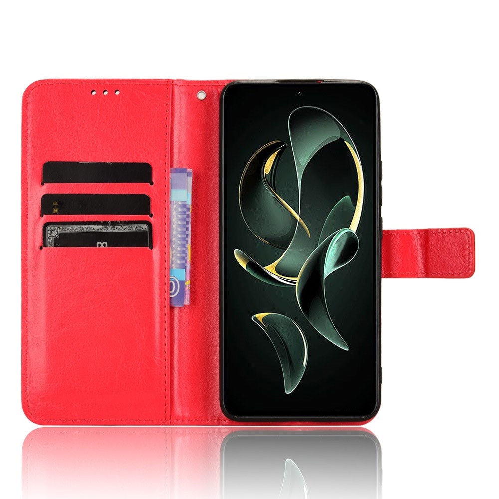 Őrült könyv tok a Xiaomi 13T/13T Pro-hoz - piros