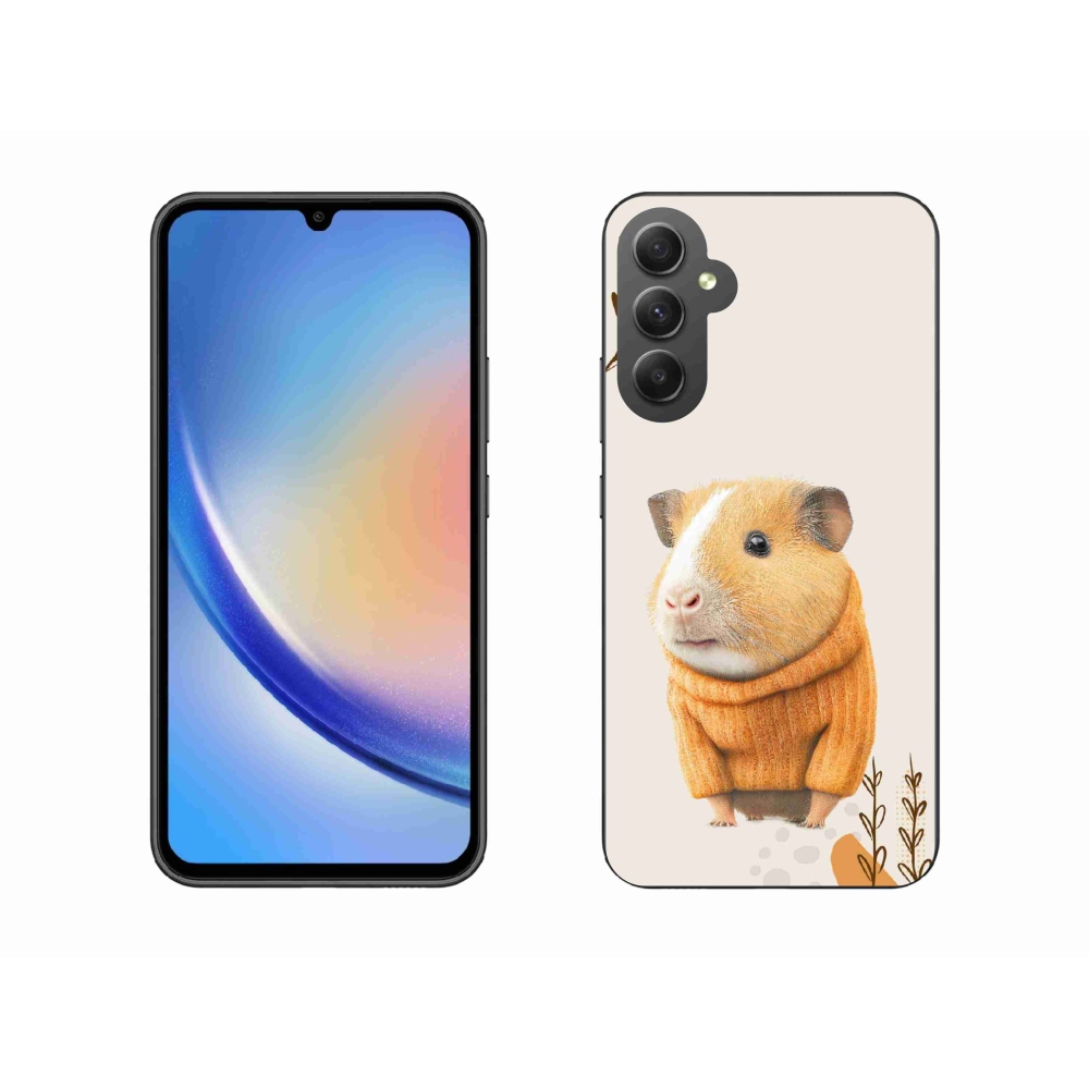 Gél borítás mmCase Samsung Galaxy A34 5G - tengerimalac pulóverben