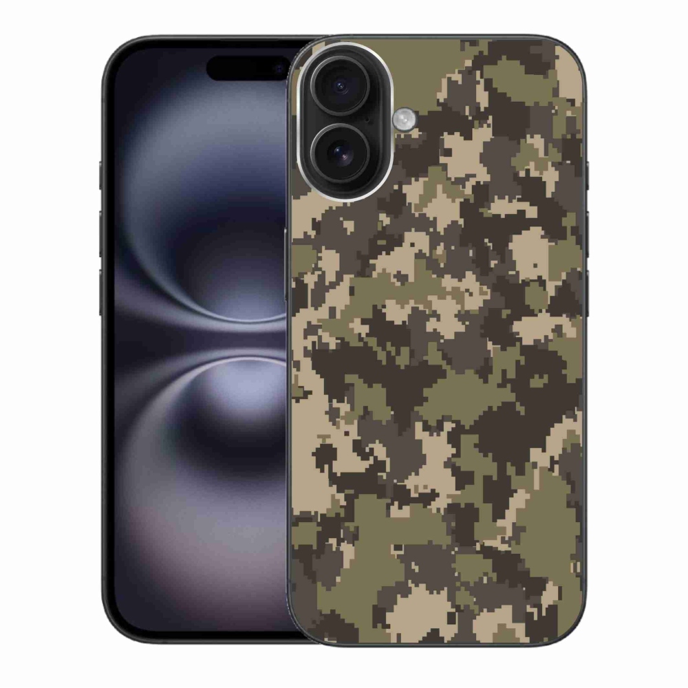 Zselés borítás mmCase iPhone 16 Plus készülékhez - terepszínű minta 12