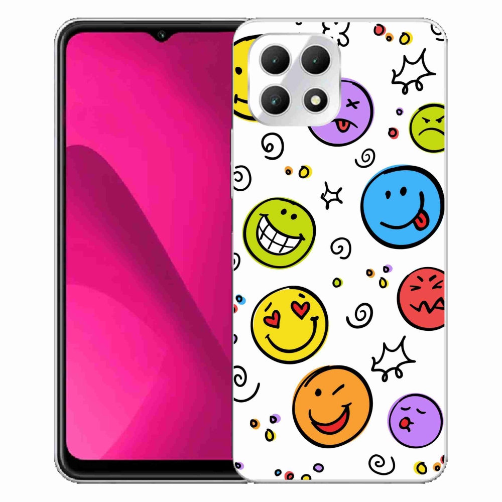 Zselés borítás mmCase a T-Mobile T Phone 2 készülékhez - smiley-k