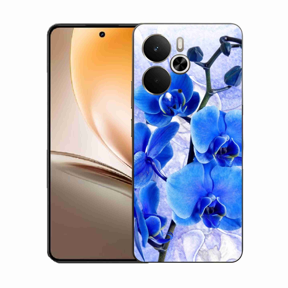 Gél borító mmCase a Realme 14 5G/14T 5G készülékhez - kék virágok