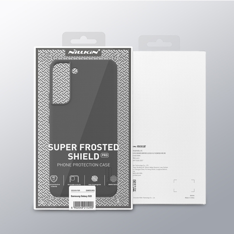 Nillkin Super Frosted PRO hátlap a Samsung Galaxy S22 készülékhez Fekete