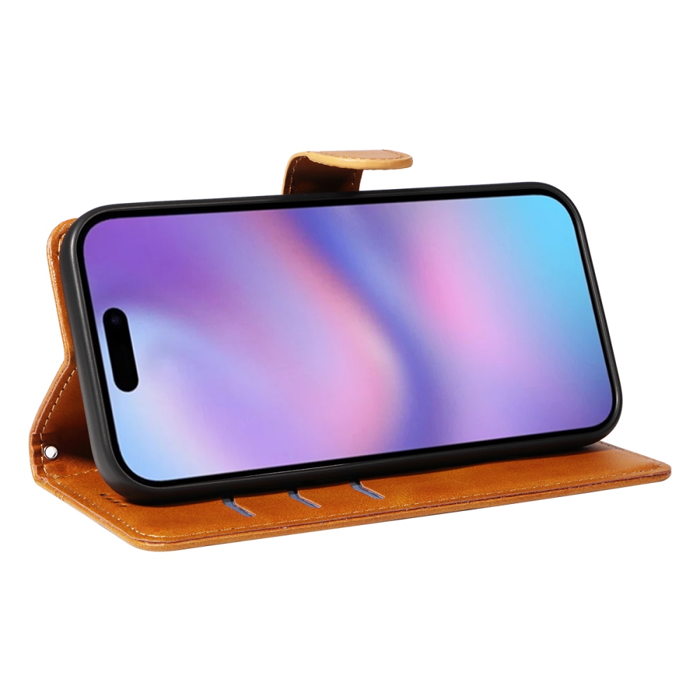 Póló alakú könyvtáska iPhone 17 készülékhez - barna