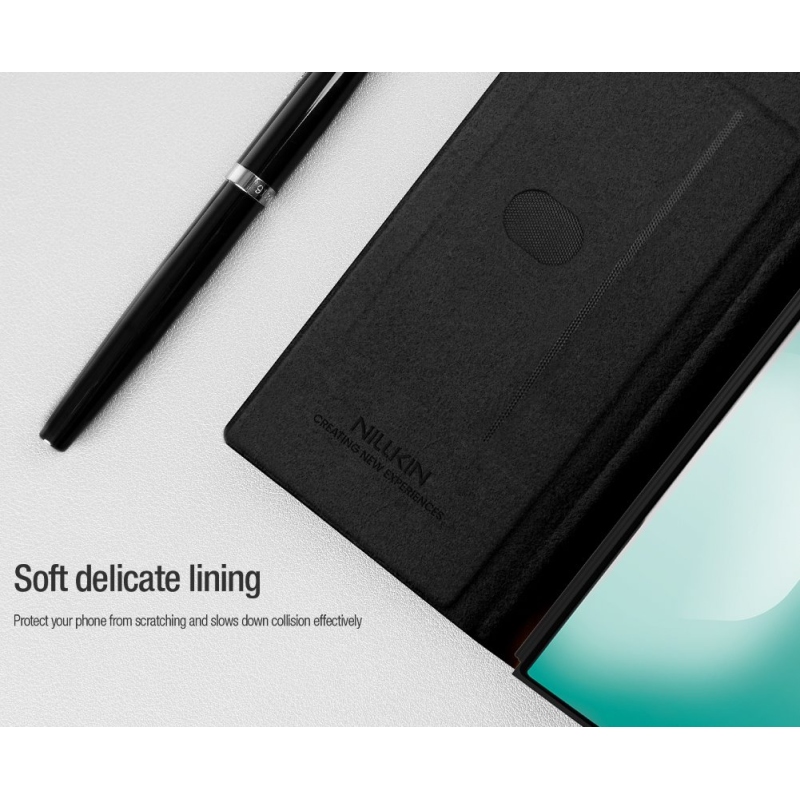 Nillkin Qin Book PRO tolltartó tok Samsung Galaxy Z Fold 7 barna barna