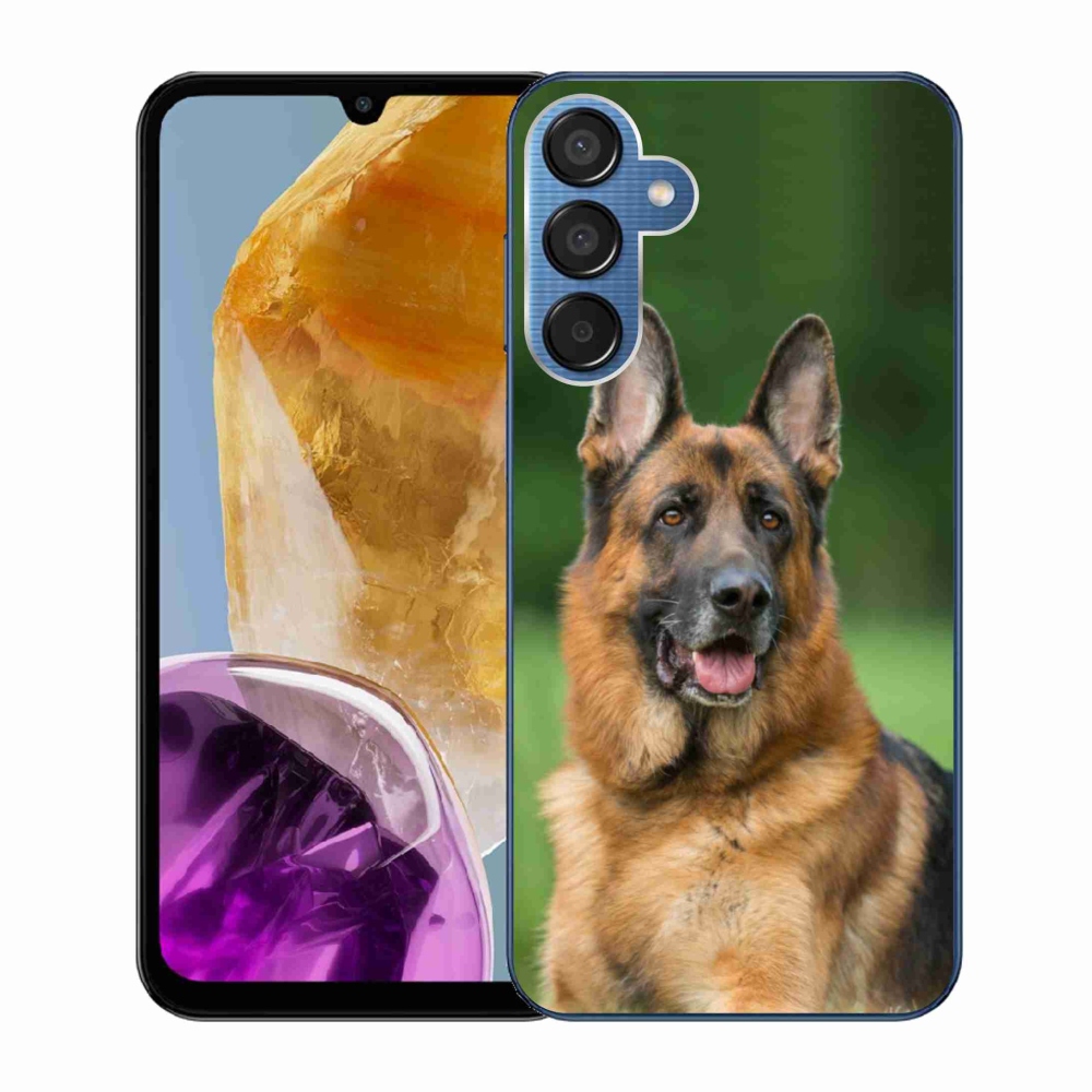 Zselés borítás mmCase Samsung Galaxy M15 5G - Német juhászkutya számára