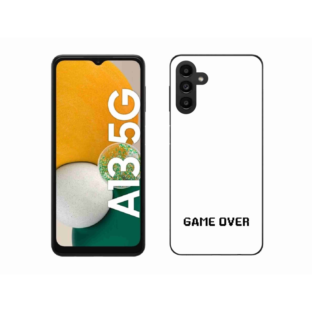 Gél borítás mmCase Samsung Galaxy A13 5G - játék fehér háttérrel