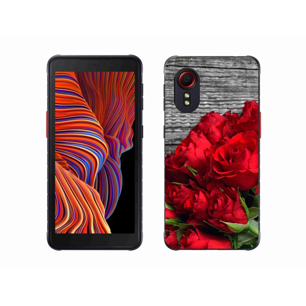 Gél borítás mmCase Samsung Galaxy Xcover 5 készülékhez - piros rózsa