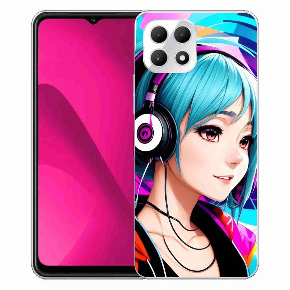 Zselés borítás mmCase a T-Mobile T Phone 2 készülékhez - lány fejhallgatóval