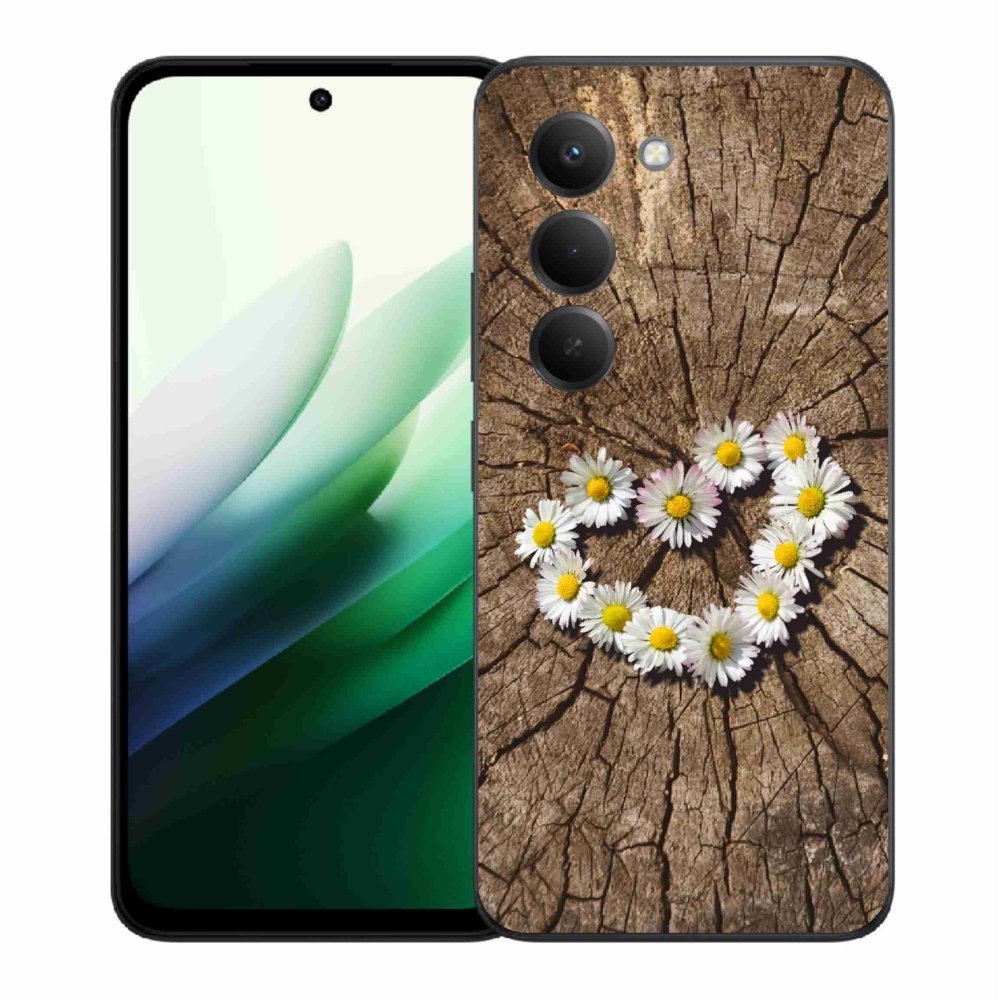 Gél borítás mmCase a Xiaomi Redmi 15 5G-hez - százszorszépek szíve