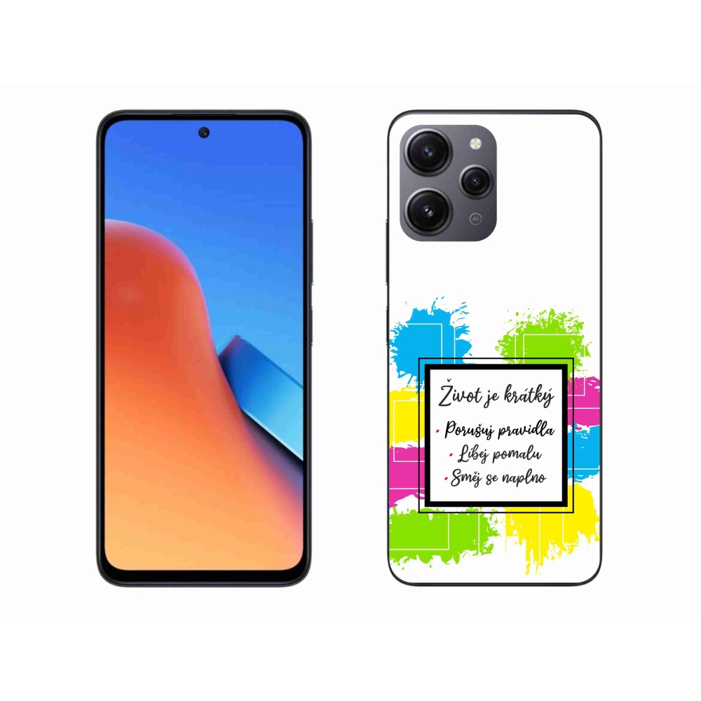 Gél borító mmCase a Xiaomi Redmi 12 - idézem 5 fehér háttérrel