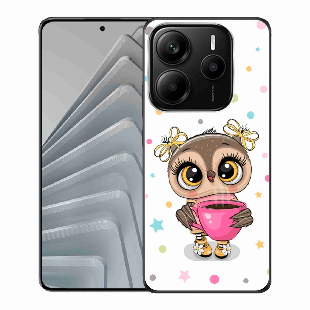 Gél borítás mmCase a Xiaomi Redmi Note 14 5G számára - rajzfilm bagoly