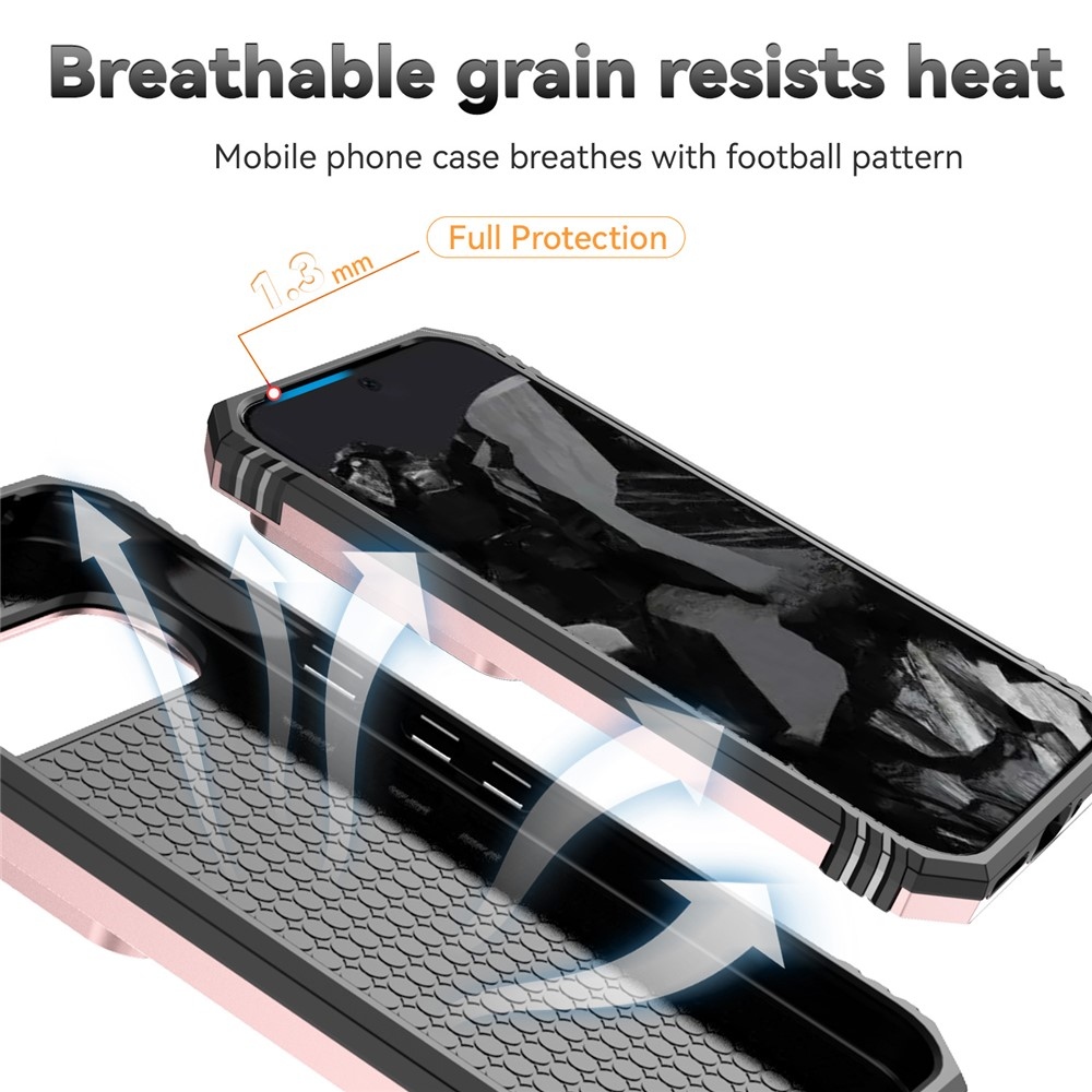 Gyűrűálló borítás a Google Pixel 10 Pro XL/Pixel 9 Pro XL készülékhez - rózsaarany színben