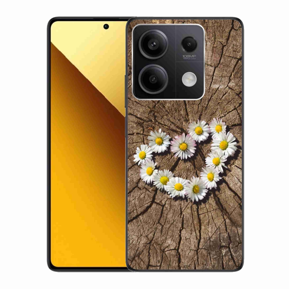 Gél borítás mmCase a Xiaomi Redmi Note 13 5G-hez - százszorszépek szíve
