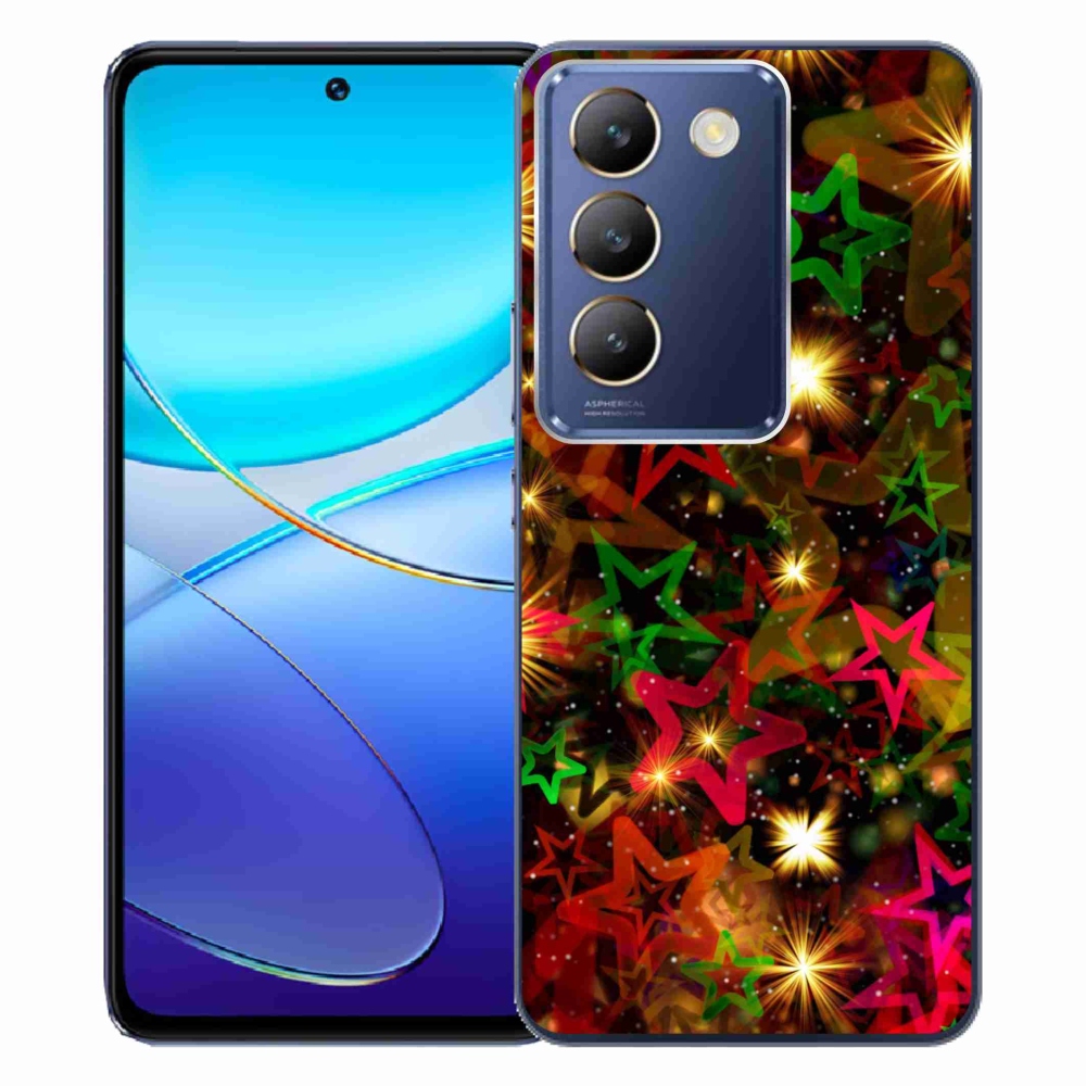 Gél borítás mmCase a Vivo V40 SE 4G/5G készülékhez - színes csillagok