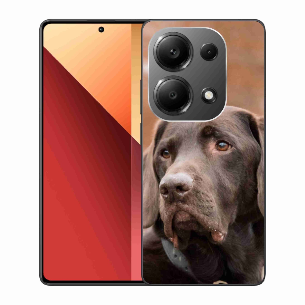 Gél tok mmCase a Xiaomi Redmi Note 13 Pro 4G/Poco M6 Pro számára - barna labrador