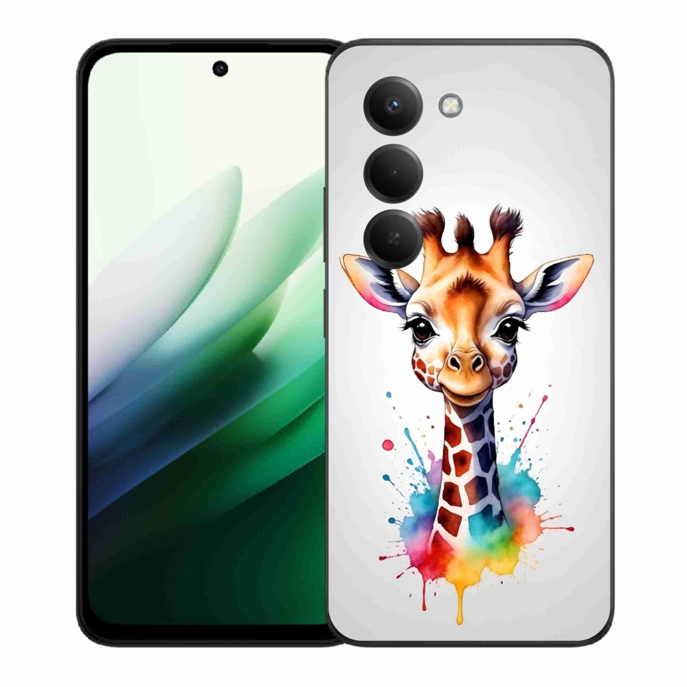 Gél borító mmCase a Xiaomi Redmi 15 5G-hez - zsiráf 1