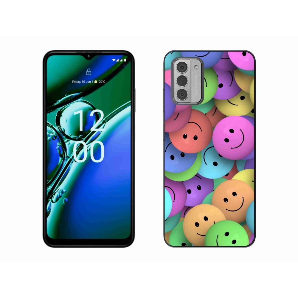 Zselés borítás mmCase a Nokia G42 készülékhez - színes smiley-k
