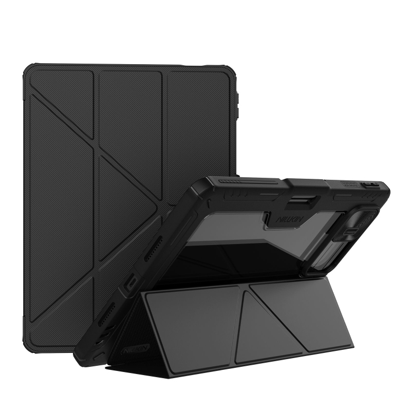 Nillkin Bumper PRO Védő állvány tok Multi-angle a Xiaomi Pad 8/8 Pro fekete színűhöz