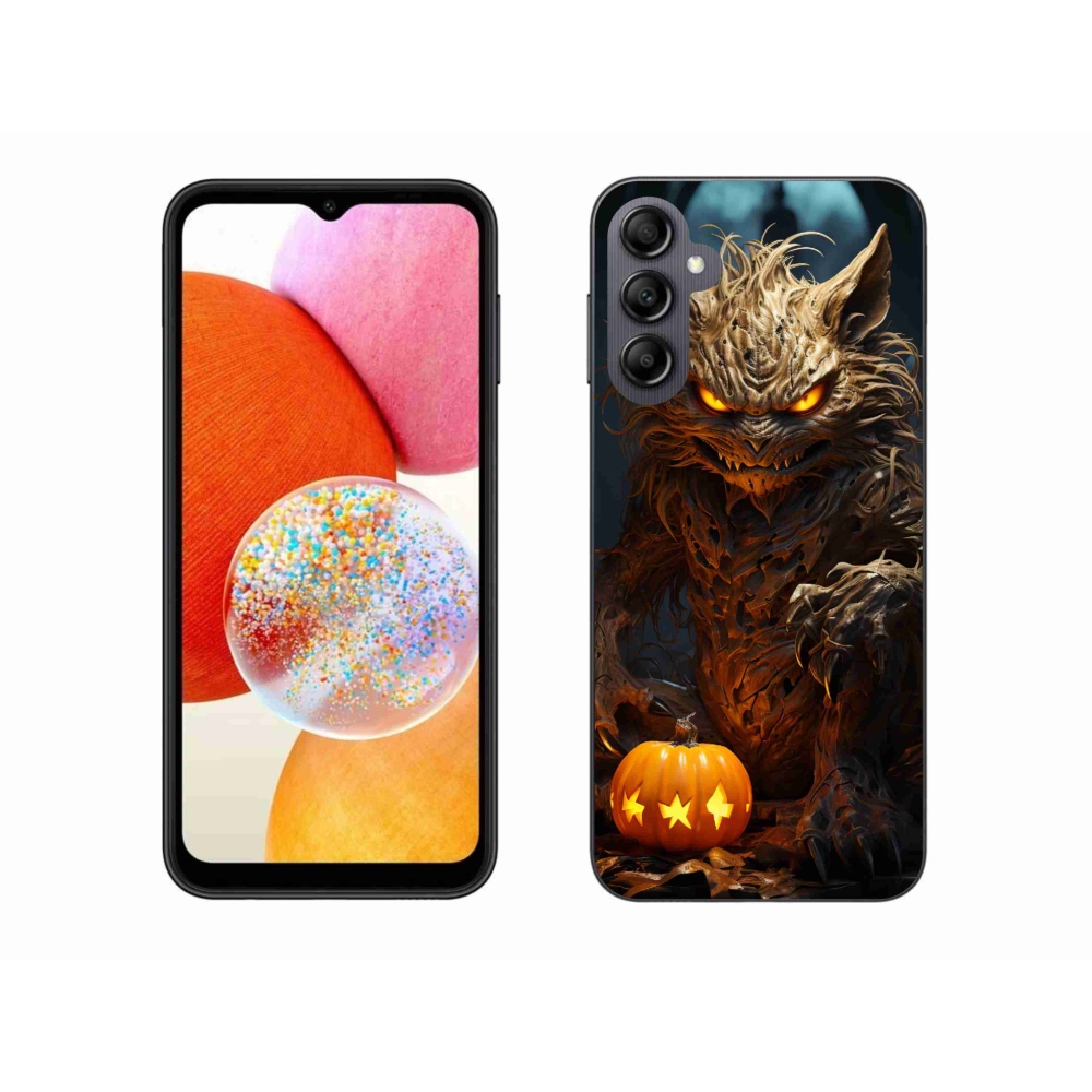 Gél borítás mmCase Samsung Galaxy A14 4G/5G - Halloween szörny - Samsung Galaxy A14 4G/5G - Halloween szörnyeteg