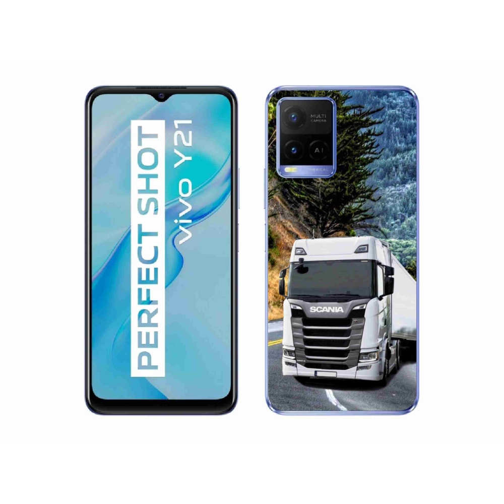 Zselés borítás mmCase a Vivo Y21/Y21s/Y33s készülékhez - teherautó 1