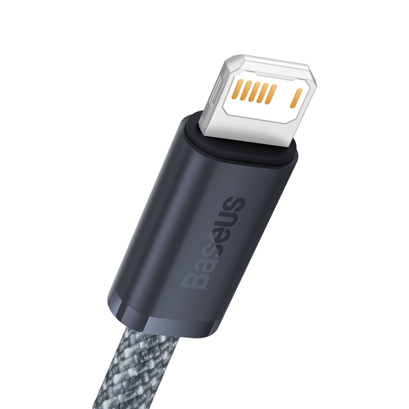 Baseus Dynamic sorozat gyors töltő adatkábel USB-A - világítás 2.4A 1m pala szürke