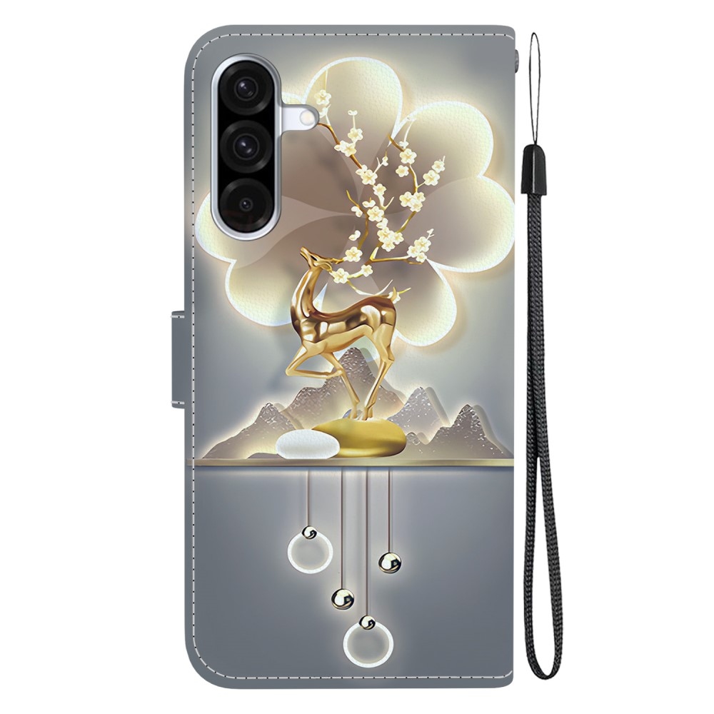 Sokoldalú könyvtáska Samsung Galaxy A36 5G/A56 5G - szarvas