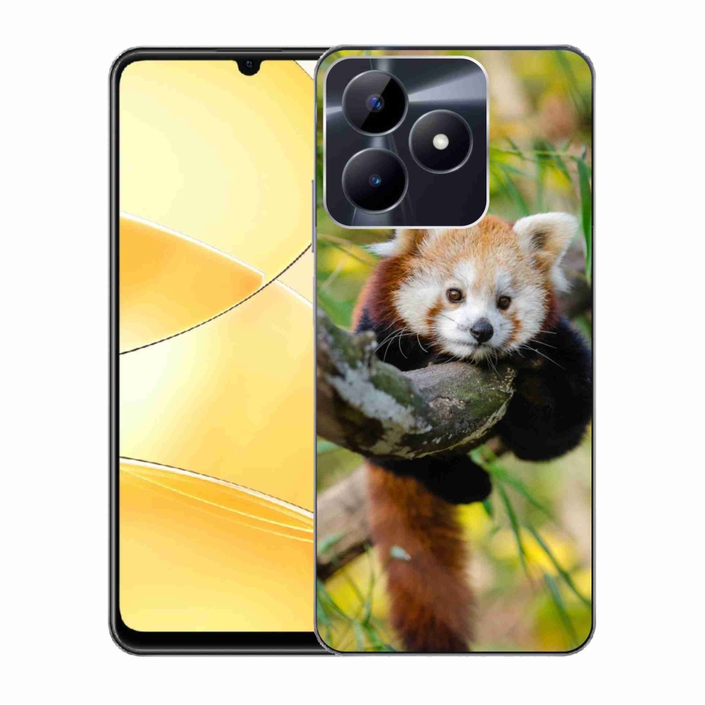 Zselés tok mmCase a Realme C51/C53 készülékhez - pandavörös