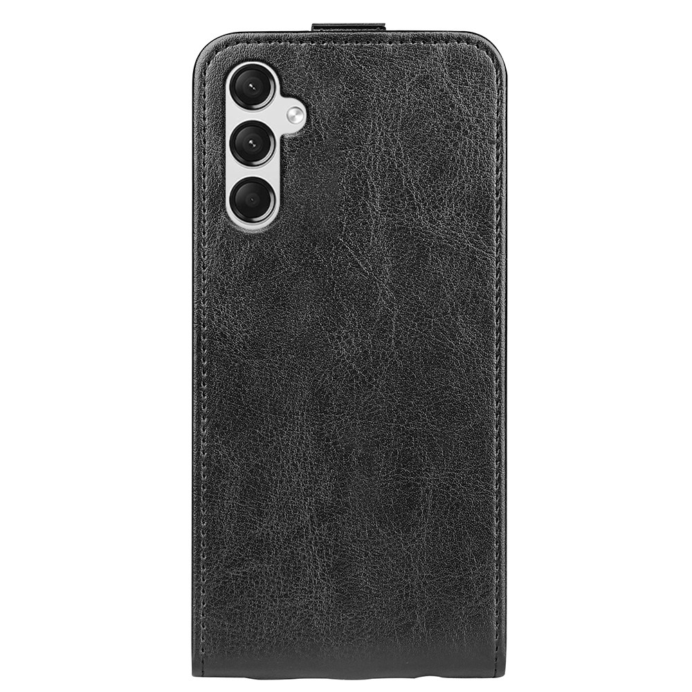 Függőleges könyvtáska Samsung Galaxy A25 5G készülékhez - fekete