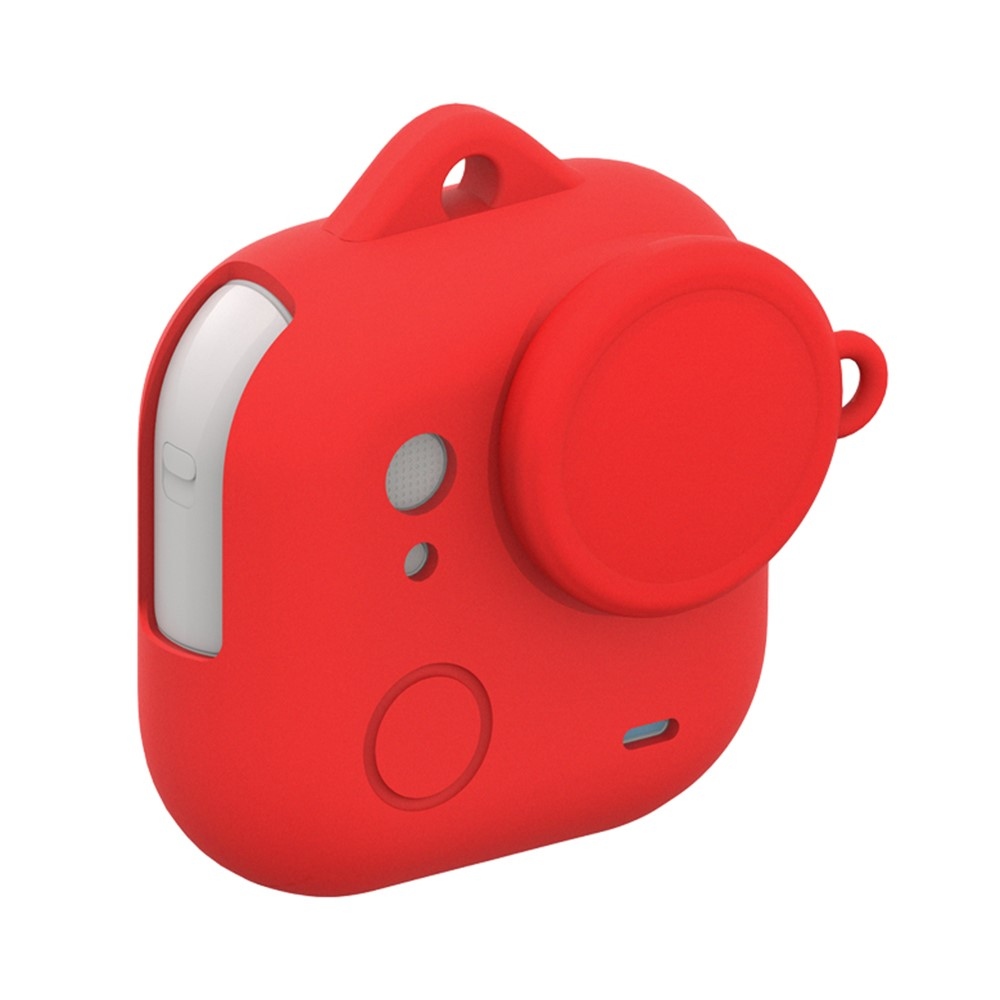 Szilikon védőtok lencsevédővel Insta360 GO Ultra készülékhez - piros