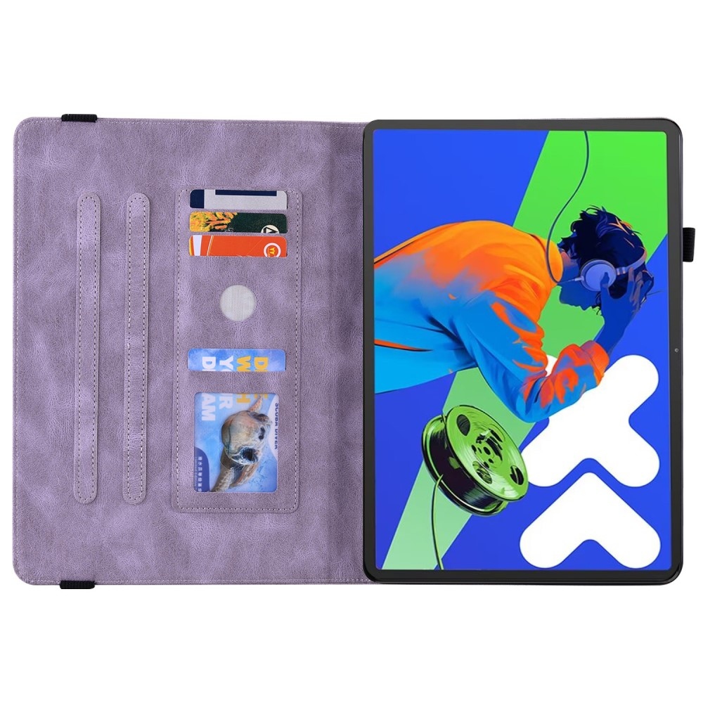 Pillangó táblagép tok Lenovo Idea Tab Pro 12.7 - lila
