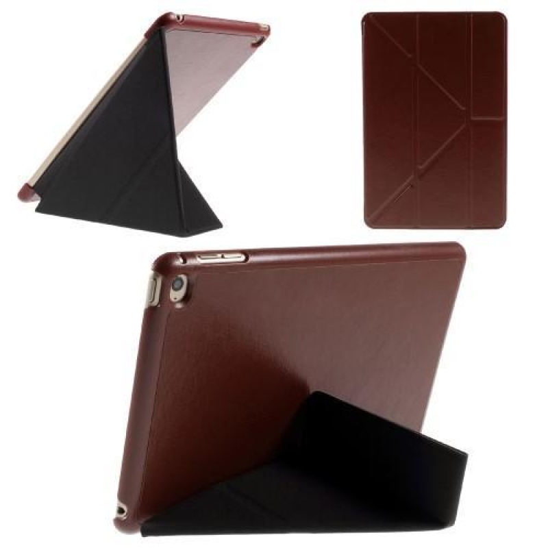 Origami fordítható tok iPad mini 4 készülékhez - barna