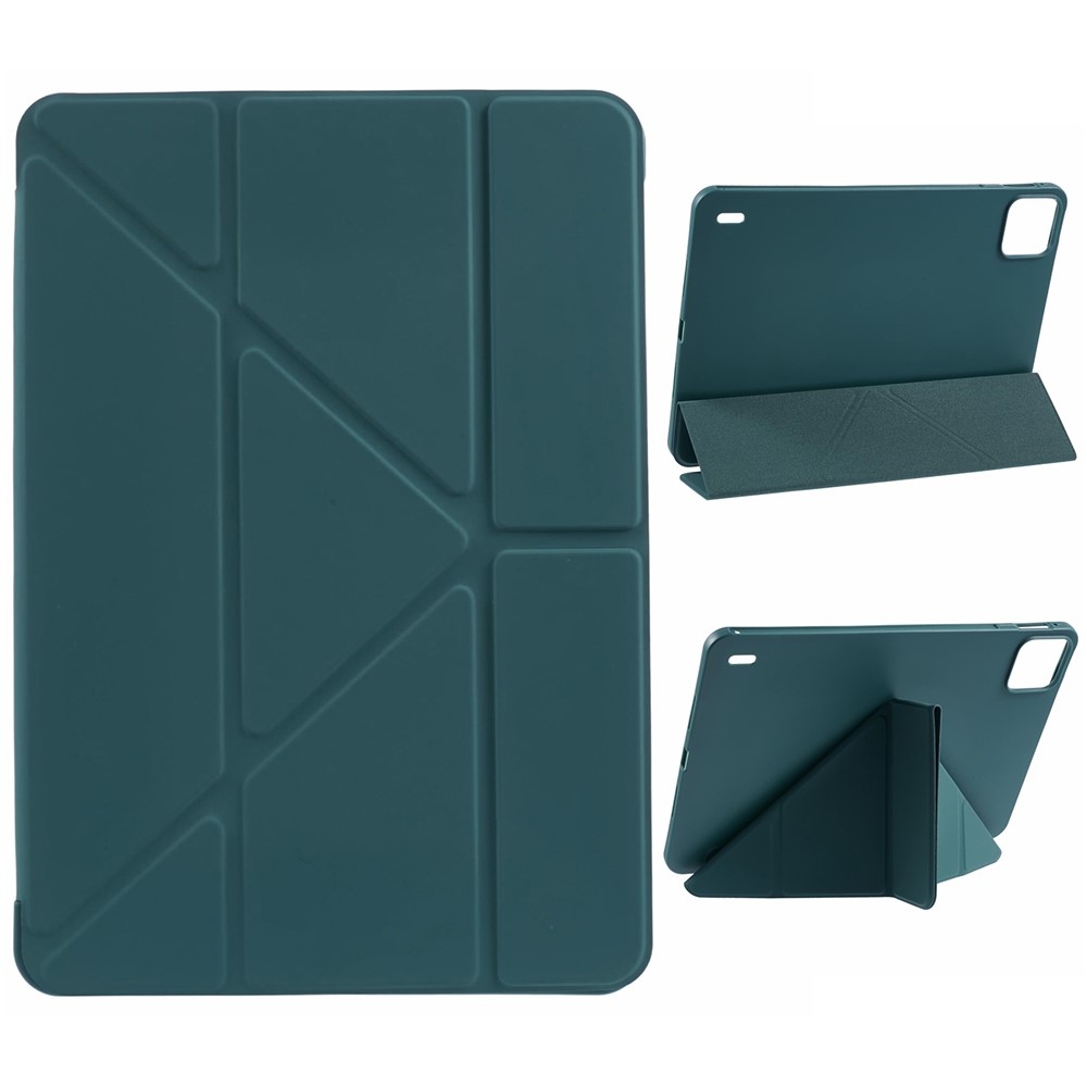 Origamis intelligens pozicionáló táblagép tok Xiaomi Pad 8/8 Pro/7/7/7 Pro - sötétzöld