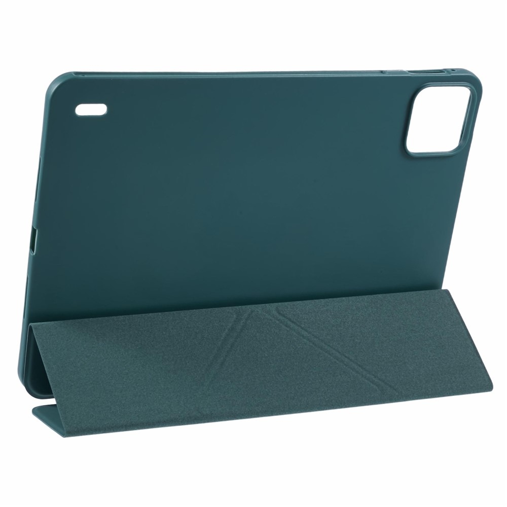 Origamis intelligens pozicionáló táblagép tok Xiaomi Pad 8/8 Pro/7/7/7 Pro - sötétzöld